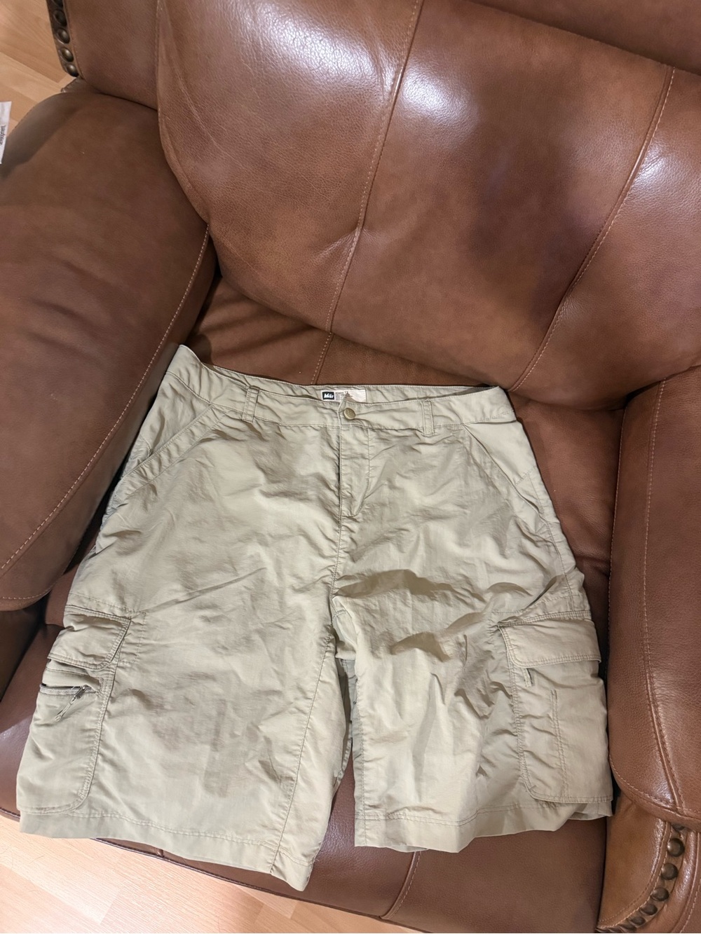 Women's Cargo Shorts - Khaki Lightweight Utility
